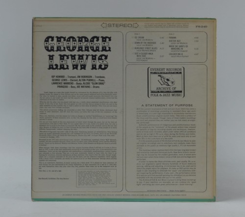 GEORGE LEWIS - "GEORGE LEWIS" 1972 US