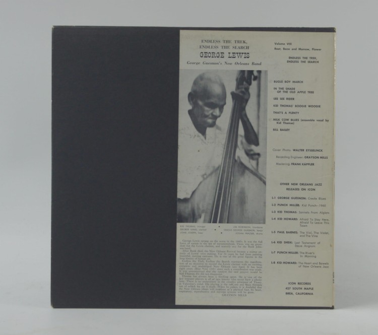 GEORGE LEWIS - "ENDLESS THE TREK ENDLESS THE SEARCH" 1963 US