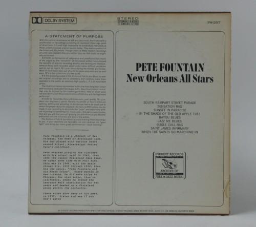 PETE FOUNTAIN - "NEW ORLEANS ALL STARS"  US