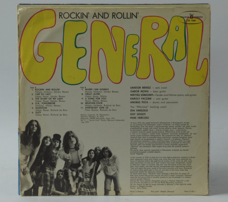 Winyl GENERAL - "ROCKIN' &amp; ROLLIN'" 1975 Poland