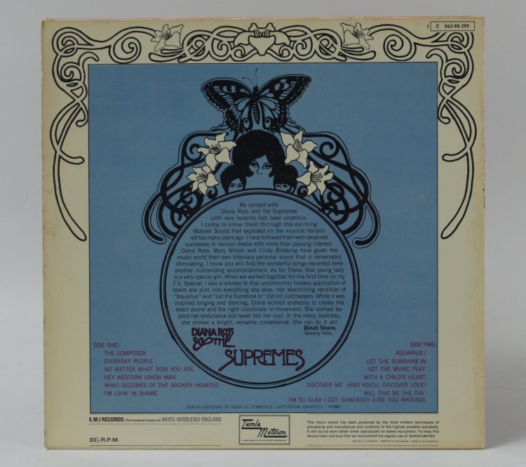 Winyl DIANA ROSS &amp; THE SUPREMES - "LET THE SUNSHINE IN" 1969 Germany