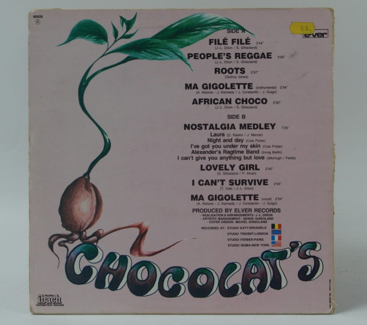 Winyl CHOCOLAT'S - "AFRICAN CHOCO" 1978 France