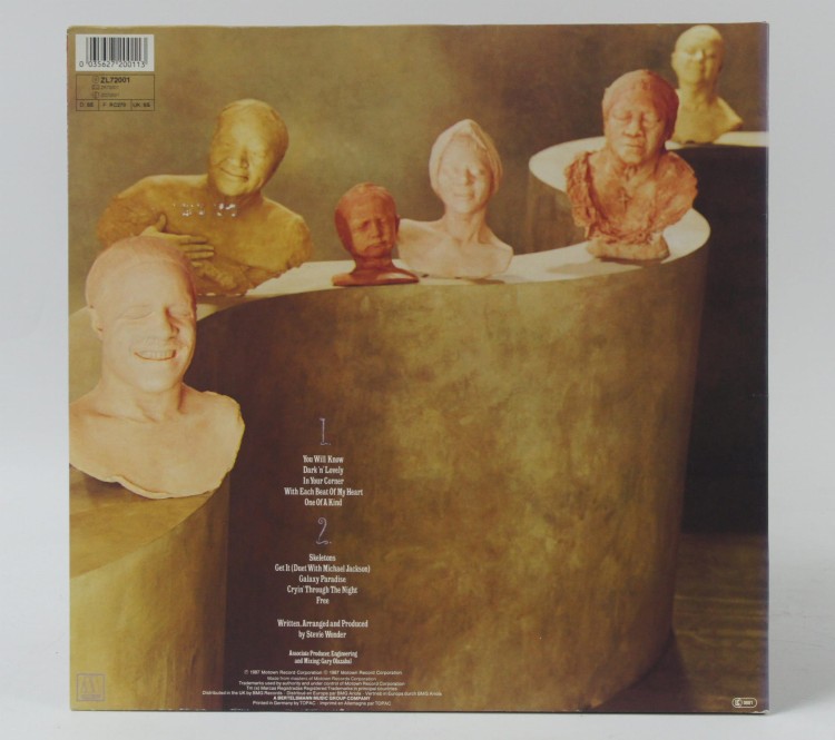Winyl STEVIE WONDER - "CHARACTERS" 1987 UK &amp; Europe