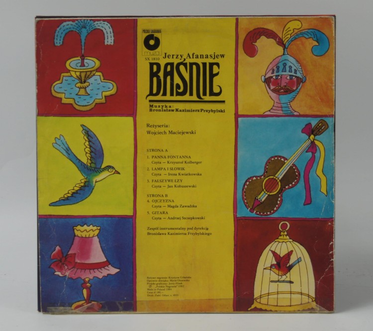 Winyl JERZY AFANASJEW, BRONISŁAW KAZIMIERZ PRZYBYLSKI - "BAŚNIE POLSKIE NAGRANIA" 1984 Poland