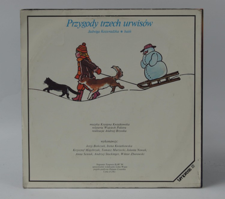 Winyl JADWIGA KOZIERADZKA - "PRZYGODY TRZECH URWISÓW" 1986 Poland