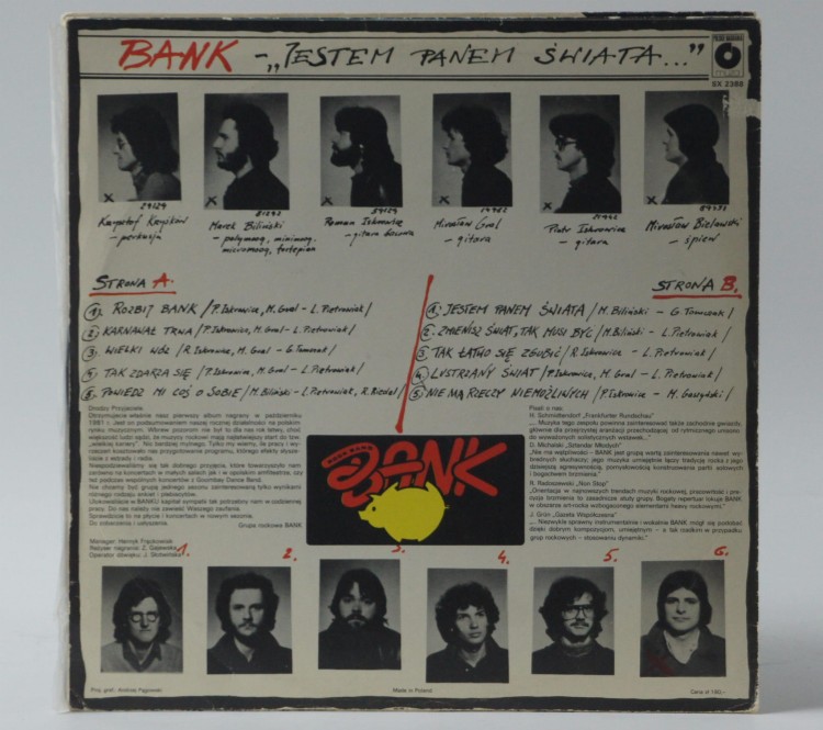 BANK - "JESTEM PANEM ŚWIATA..."