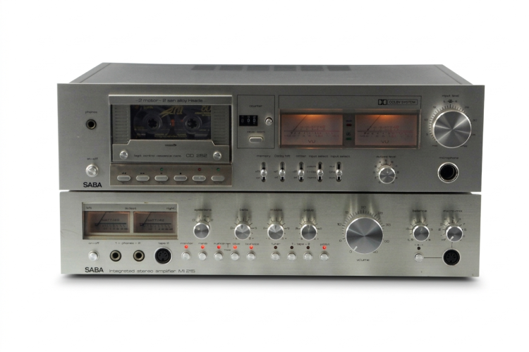 ZESTAW WZMACNIACZ SABA MI 215 + MAGNETOFON SABA CD 262