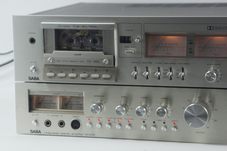 ZESTAW WZMACNIACZ SABA MI 215 + MAGNETOFON SABA CD 262