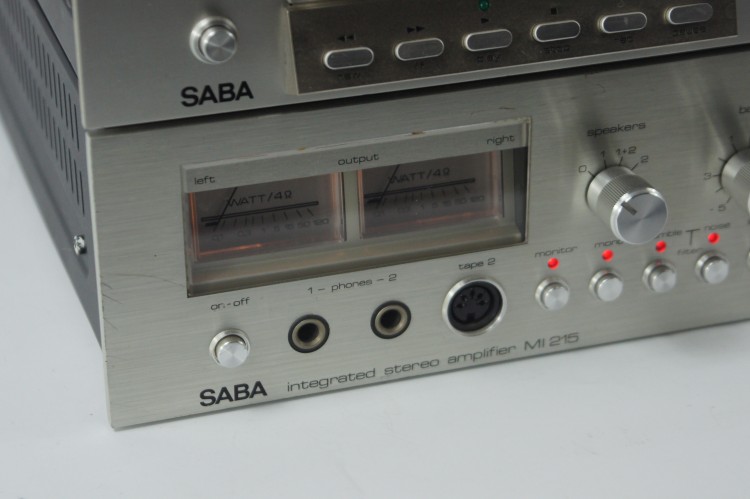 ZESTAW WZMACNIACZ SABA MI 215 + MAGNETOFON SABA CD 262