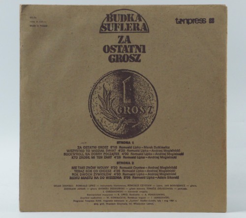 BUDKA SUFLERA - "ZA OSTATNI GROSZ"