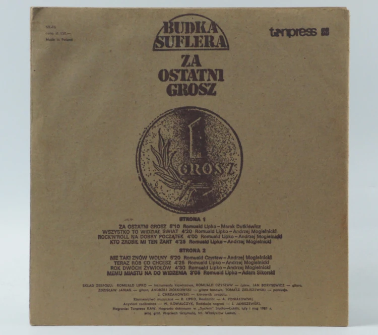 BUDKA SUFLERA - "ZA OSTATNI GROSZ"