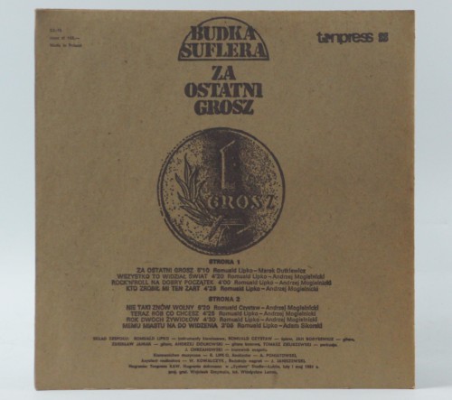 BUDKA SUFLERA - "ZA OSTATNI GROSZ"