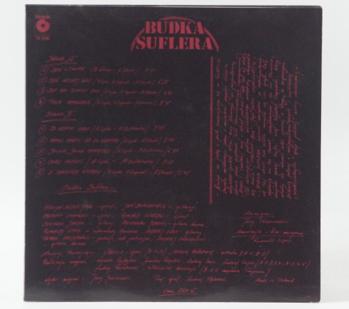 BUDKA SUFLERA - "1974 - 1984"