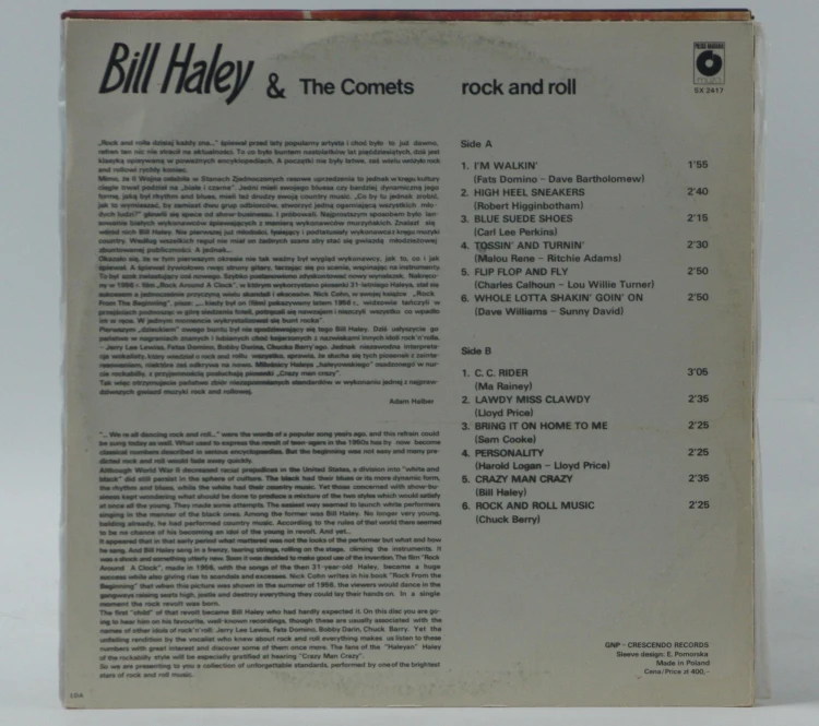 BILL HALEY &amp; THE COMETS - "ROCK AND ROLL"