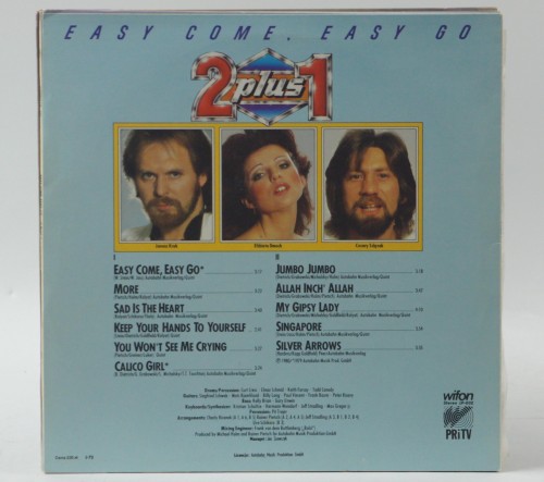 2 PLUS 1 - "EASY COME, EASY GO"