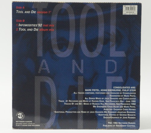 CONSOLIDATED - "TOOL AND DIE"