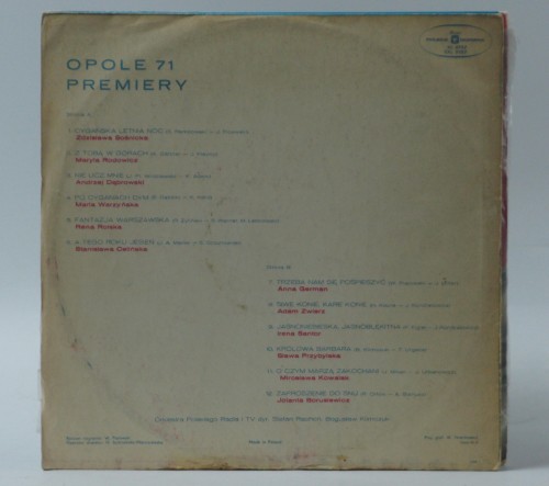 VARIOUS - "OPOLE 71. PREMIERY"