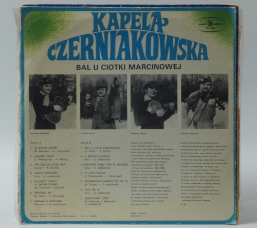 KAPELA CZERNIAKOWSKA - "BAL U CIOTKI MARCINOWEJ"