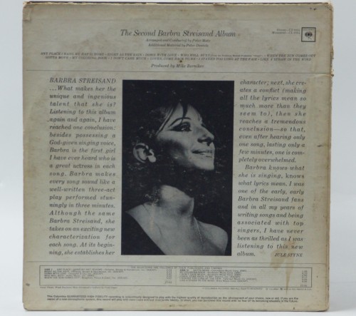 BARBRA STREISAND - "THE SECOND BARBRA STREISAND ALBUM"