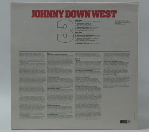 JOHNNY CASH - "JOHNNY DOWN WEST"