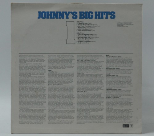JOHNNY CASH - "JOHNNY'S BIG HITS"